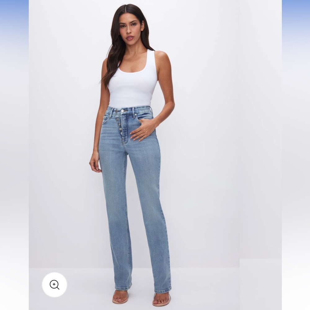Good American Icon Straight Jeans